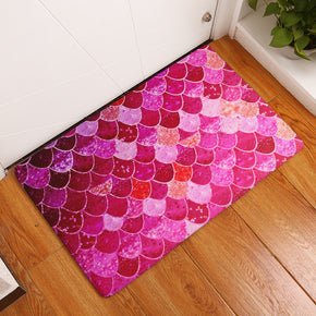 Pink Sequins Patterned Entryway Doormat Rugs Kitchen Bathroom Anti-slip Mats