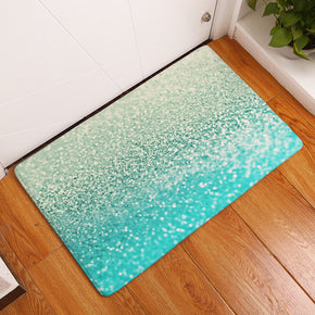 Blue Grey Gradient Sequins Patterned Entryway Doormat Rugs Kitchen Bathroom Anti-slip Mats
