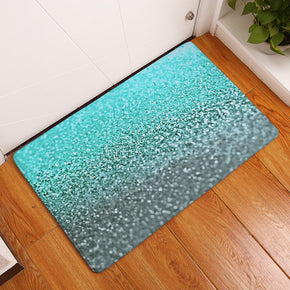 Grey Green Gradient Sequins Patterned Entryway Doormat Rugs Kitchen Bathroom Anti-slip Mats