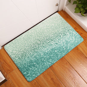 Silver Green Gradient Sequins Patterned Entryway Doormat Rugs Kitchen Bathroom Anti-slip Mats