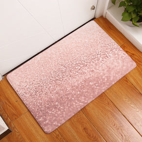 Pink Gradient Sequins Patterned Entryway Doormat Rugs Kitchen Bathroom Anti-slip Mats