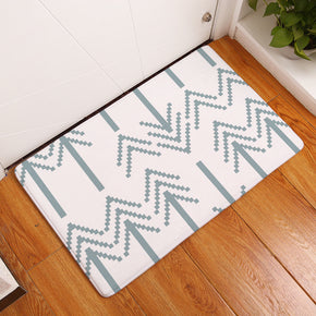 Green Arrow Patterned Entryway Doormat Rugs Kitchen Bathroom Anti-slip Mats