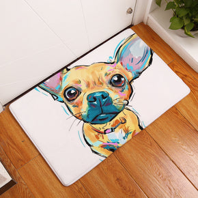 Cute Colourful Dog Pattern Entryway Doormat Rugs Kitchen Bathroom Anti-slip Mats 08