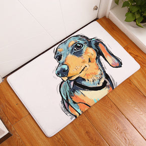 Cute Colourful Dog Pattern Entryway Doormat Rugs Kitchen Bathroom Anti-slip Mats 09