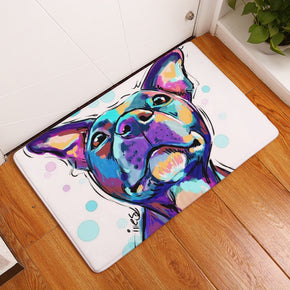 Cute Colourful Dog Pattern Entryway Doormat Rugs Kitchen Bathroom Anti-slip Mats 13