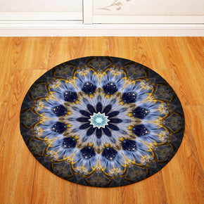 3D Traditional Vintage Geometric Printing Patterned Round Entryway Doormat Rugs Kitchen Bathroom Anti-slip Mats 18