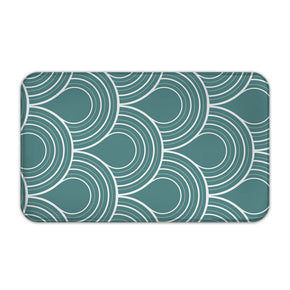 Green Simplicity Flannel Striped Moroccan Patterned Entryway Doormat Rugs Kitchen Bathroom Anti-slip Mats
