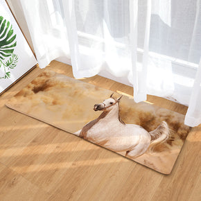 12 Steed Animal Modern Patterned Flannel Simplicity Entryway Doormat Rugs Kitchen Bathroom Anti-slip Mats