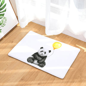 11 Panda Animal Modern Patterned Flannel Simplicity Entryway Doormat Rugs Kitchen Bathroom Anti-slip Mats
