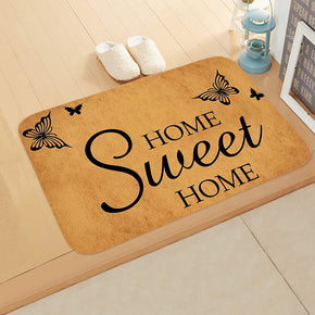 Vintage Proverbs Hand-drawn Text Pattern Modern Patterned Simplicity Entryway Doormat Rugs Kitchen Bathroom Anti-slip Mats 06