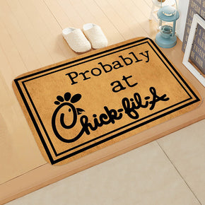Vintage Proverbs Hand-drawn Text Pattern Modern Patterned Simplicity Entryway Doormat Rugs Kitchen Bathroom Anti-slip Mats 08