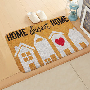 Vintage Proverbs Hand-drawn Text Pattern Modern Patterned Simplicity Entryway Doormat Rugs Kitchen Bathroom Anti-slip Mats 13