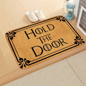 Vintage Proverbs Hand-drawn Text Pattern Modern Patterned Simplicity Entryway Doormat Rugs Kitchen Bathroom Anti-slip Mats 15