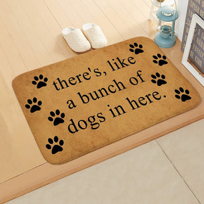 Vintage Proverbs Hand-drawn Text Pattern Modern Patterned Simplicity Entryway Doormat Rugs Kitchen Bathroom Anti-slip Mats 16