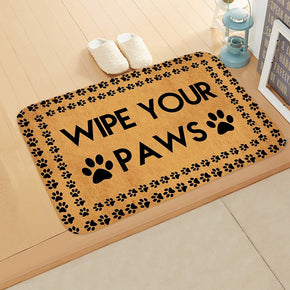 Vintage Proverbs Hand-drawn Text Pattern Modern Patterned Simplicity Entryway Doormat Rugs Kitchen Bathroom Anti-slip Mats 21