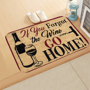 Vintage Proverbs Hand-drawn Text Pattern Modern Patterned Simplicity Entryway Doormat Rugs Kitchen Bathroom Anti-slip Mats 23