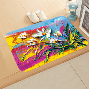 Oil Painting Printed Pattern Modern Simplicity Entryway Doormat Rugs Kitchen Bathroom Anti-slip Mats 03