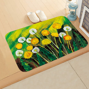 Oil Painting Printed Pattern Modern Simplicity Entryway Doormat Rugs Kitchen Bathroom Anti-slip Mats 07
