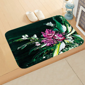 Oil Painting Printed Pattern Modern Simplicity Entryway Doormat Rugs Kitchen Bathroom Anti-slip Mats 09