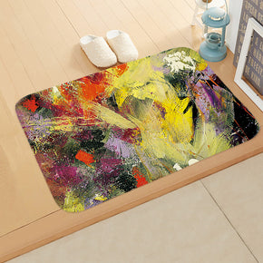 Oil Painting Printed Pattern Modern Simplicity Entryway Doormat Rugs Kitchen Bathroom Anti-slip Mats 11