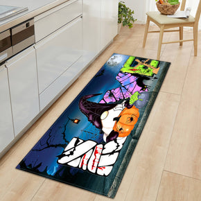 Halloween Series Pattern Entryway Doormat Runners Rugs Kitchen Bathroom Anti-slip Mats 03