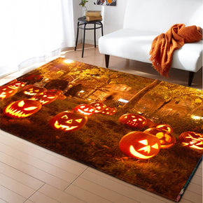 Halloween Flannel Living Room Carpets for Party Holiday Decoration