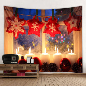 Holiday Christmas Decor Tapestry Hanging Rugs Wall Art Tapestries for Bedroom Living Room Dorm Room