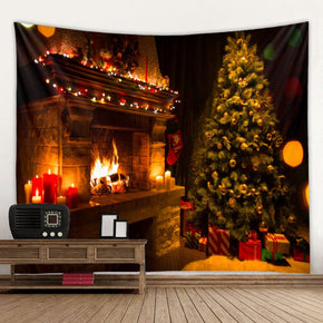 Christmas Tree Holiday Decor Tapestry Hanging Rugs Wall Art Tapestries for Bedroom Living Room Dorm Room