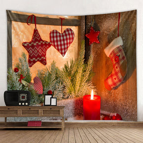 Christmas Gift Holiday Decor Wall Art Tapestry Rugs Tapestries for Bedroom Living Room