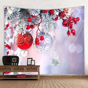 Holiday Decor Christmas Tree Gift Wall Art Tapestry Rugs Tapestries for Dorm Room Bedroom Living Room