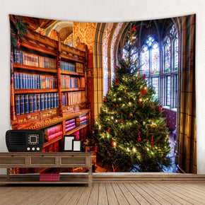 Christmas Tree Holiday Decor Wall Art Tapestry Rugs Tapestries for Dorm Room Bedroom Living Room Hall
