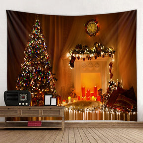 Christmas Tree Holiday Decor Wall Art Tapestry Rugs Tapestries for Dorm Room Bedroom Living Room Hall