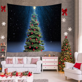 Wall Art Tapestries Light Holiday Christmas Tree Decor Tapestry Hanging Rugs for Bedroom Living Room Hall Dorm Room