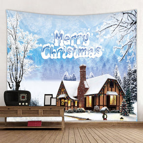Christmas Tree Snow House for Bedroom Kitchen Living Room Hall