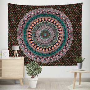 Vintage 3D Floral Patterned Decor Hanging Rugs Wall Art Tapestries for Bedroom Living Room Hall Dorm 01