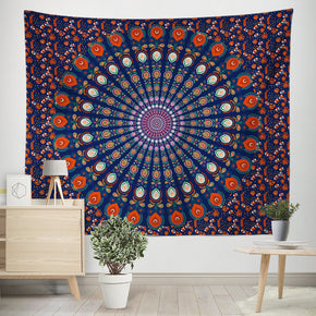 Vintage 3D Floral Patterned Decor Hanging Rugs Wall Art Tapestries for Bedroom Living Room Hall Dorm 09