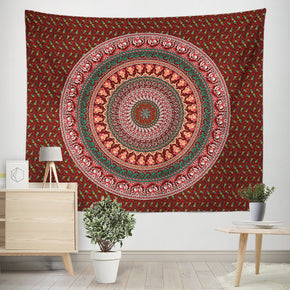 Vintage 3D Floral Patterned Decor Hanging Rugs Wall Art Tapestries for Bedroom Living Room Hall Dorm 13