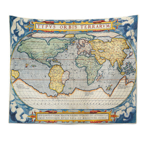 Vintage World Map Patterned Decor Hanging Rugs Wall Art Tapestries for Bedroom Living Room Hall Dorm 28