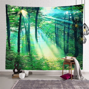 Plant Landscape Patterned Decor Hanging Rugs Wall Art Tapestries for Bedroom Living Room Hall Dorm 01