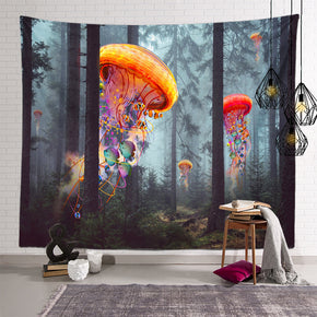 Plant Landscape Patterned Decor Hanging Rugs Wall Art Tapestries for Bedroom Living Room Hall Dorm 05