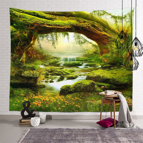 Plant Landscape Patterned Decor Hanging Rugs Wall Art Tapestries for Bedroom Living Room Hall Dorm 08