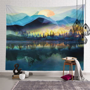 Plant Landscape Patterned Decor Hanging Rugs Wall Art Tapestries for Bedroom Living Room Hall Dorm 34