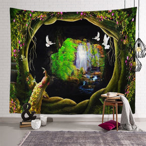 Plant Landscape Patterned Decor Hanging Rugs Wall Art Tapestries for Bedroom Living Room Hall Dorm 38