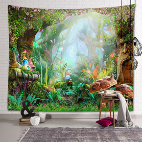 Forest Landscape Patterned Decor Hanging Rugs Wall Art Tapestries for Bedroom Living Room Hall Dorm 02