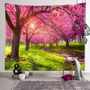 Forest Landscape Patterned Decor Hanging Rugs Wall Art Tapestries for Bedroom Living Room Hall Dorm 17