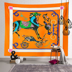 Steed Vintage Patterned Decor Hanging Rugs Wall Art Tapestries for Bedroom Living Room Hall Dorm 02