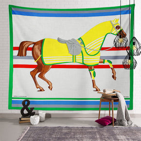 Steed Vintage Patterned Decor Hanging Rugs Wall Art Tapestries for Bedroom Living Room Hall Dorm 03