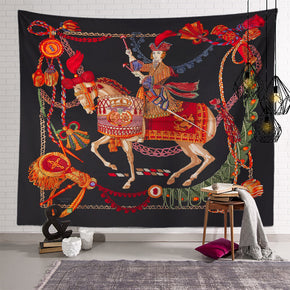 Steed Vintage Patterned Decor Hanging Rugs Wall Art Tapestries for Bedroom Living Room Hall Dorm 06