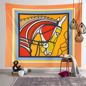 Steed Vintage Patterned Decor Hanging Rugs Wall Art Tapestries for Bedroom Living Room Hall Dorm 11