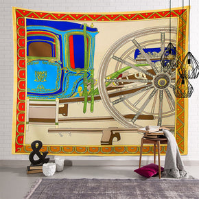 Steed Vintage Patterned Decor Hanging Rugs Wall Art Tapestries for Bedroom Living Room Hall Dorm 13